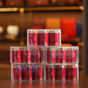 Huaxiangyuan- 126g Guobin Tea Commemorative Edition Small Red Pot NiuRouGui15 Tins（version 3.0)
